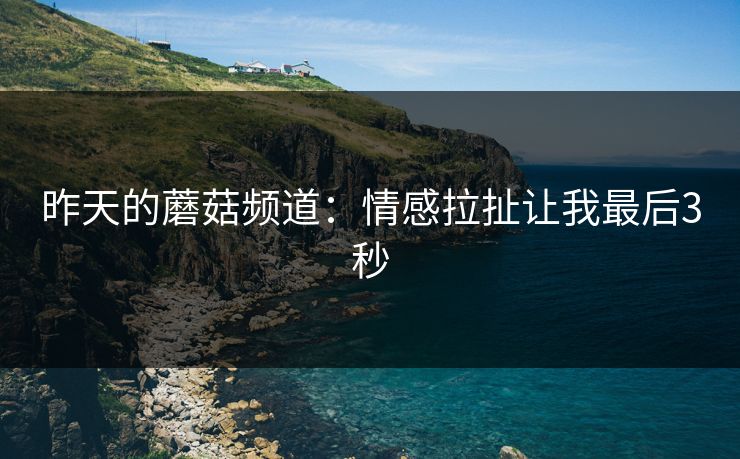 昨天的蘑菇频道：情感拉扯让我最后3秒
